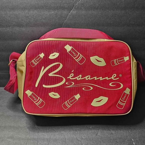 Besame Canvas Cosmetics Messenger Shoulder Bag - Picture 1 of 10